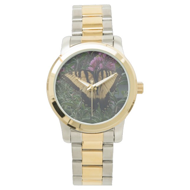 Montre Photo personnelle de Yellow et Black Butterfly (devant)