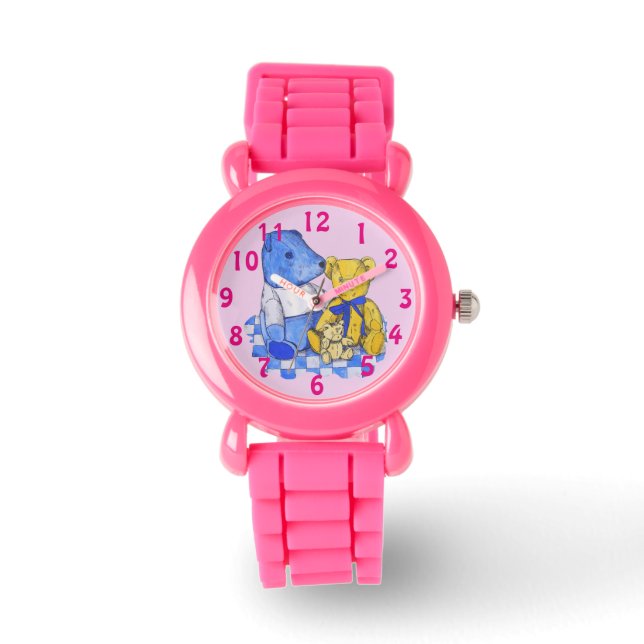 Montre photo unique de trois ours mignons (Recto)