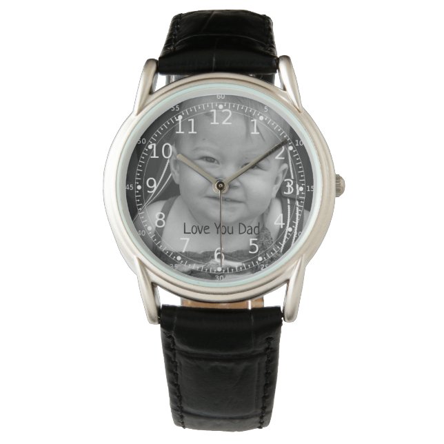 Montre Photo Watch, Cadeaux Personnalisés Papa (devant)