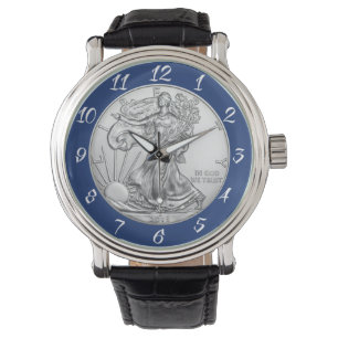 MONTRE PIÈCE DE MONNAIE ARGENTÉE DE LIBERTÉ