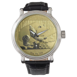 Montre Pièce Panda or