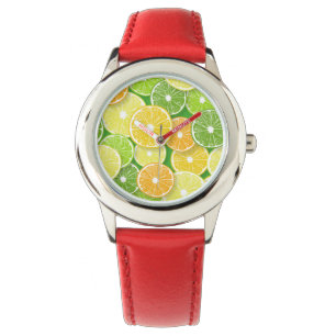Montre Pièces de fruits d'agrumes pop art 3