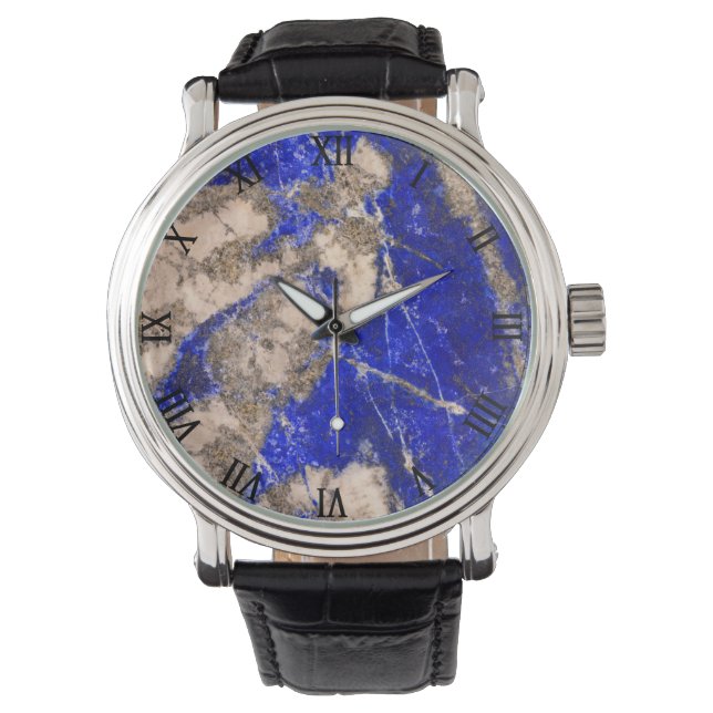 Montre Pierre bleue moderne (devant)