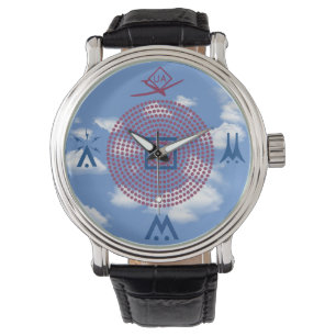 Montre Pilote de drone de cartes de symboles aéronautique