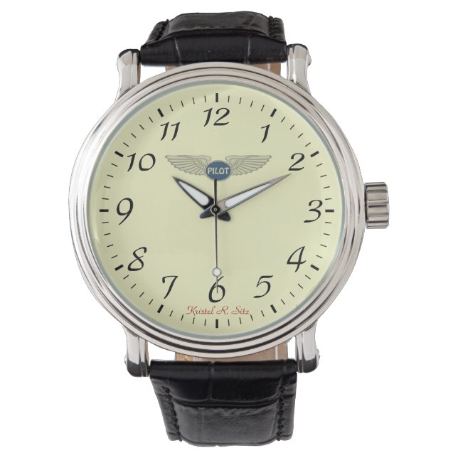 Montre pilote de Kristel (devant)