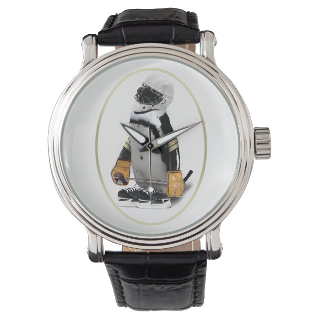 Montre Pingouin du joueur de hockey Little Mascot (devant)