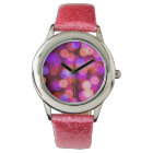 Pink A lizious watch avec parties scintillant rose