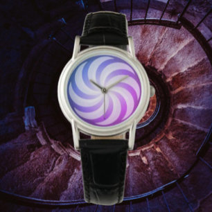 Montre Pinwheel bleu pourpre