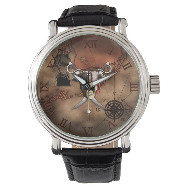 Montre Pirate map (devant)
