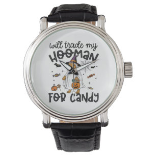 Montre Pitpull Chien Halloween Ghost Éffrayant