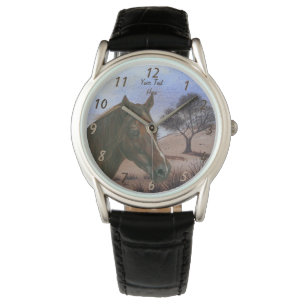 Montre pittoresque équerre portrait châtaigne jument ch