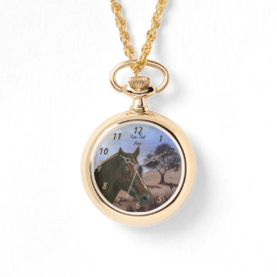Montre pittoresque équerre portrait châtaigne jument ch