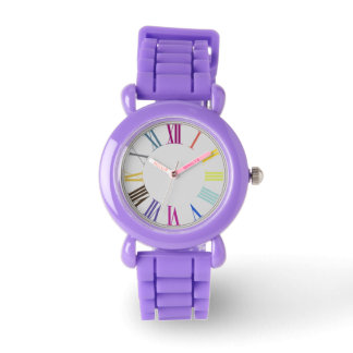 Montre PixDezines chiffres romains/do-it-yourself couleur