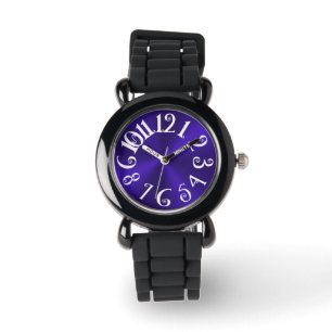 Montre PixDezines fun+funky violet radial/faux acier