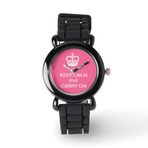 Montre PixDezines garder calme/do-it-yourself texte+coule
