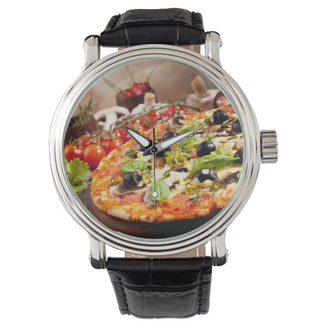Montre pizza italienne fraîche (devant)