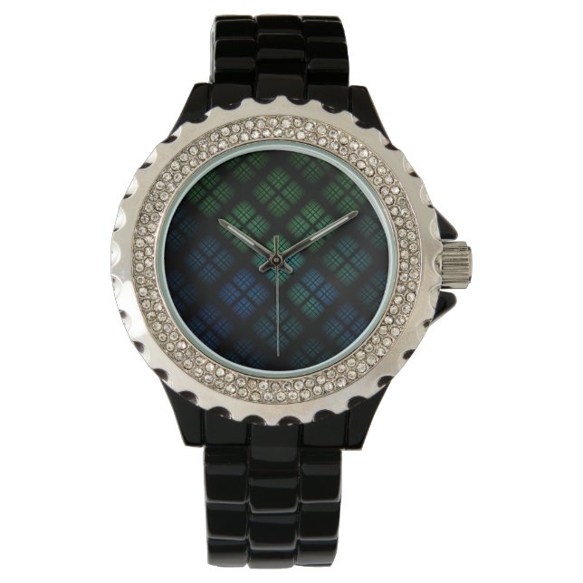 Montre Plaid bleu (devant)