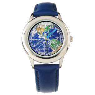Montre Planète Terre Monde Veille de la Paix