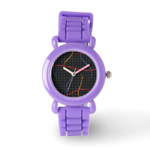 Montre Plaque et points de peinture rétro