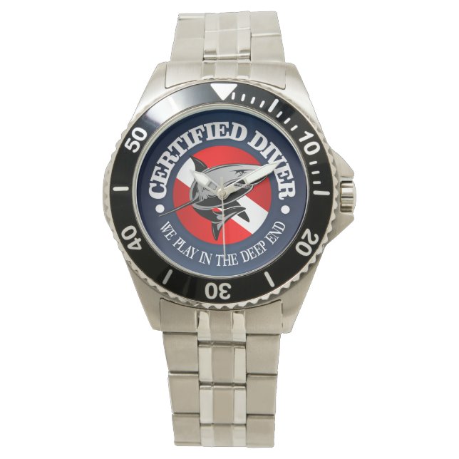 Montre Plongeur certifié (Requin) (devant)