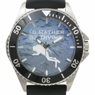 Montre Plongeur Scuba Design "Je préfère Plonger"