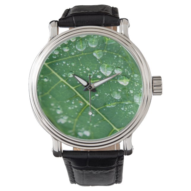 Montre Pluie sur Papaya Leaf (devant)