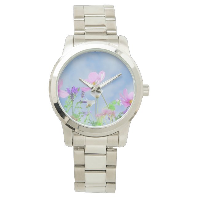 Montre Plutôt Fleur Fleur Rosée Prêt (devant)