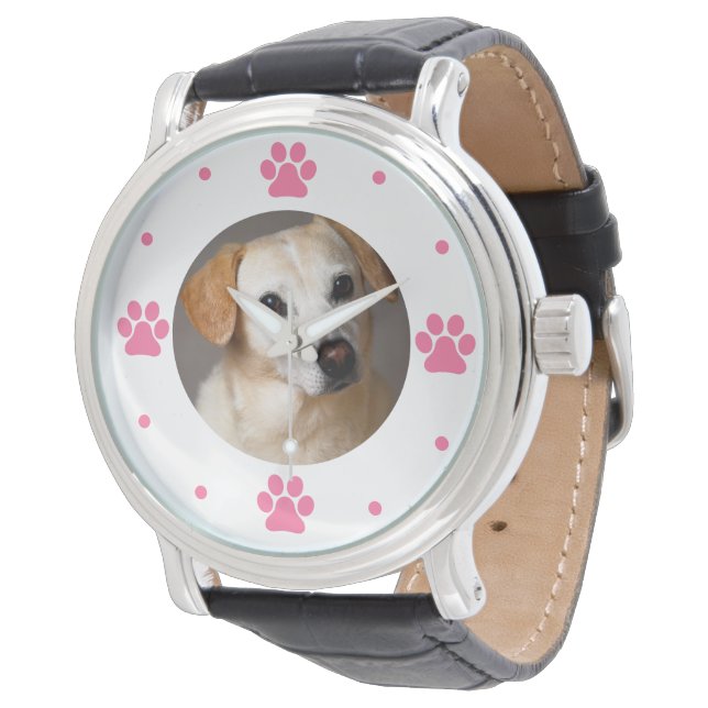 Montre Poches photo personnalisées pour animaux de compag (Incliné)