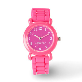 Montre Poignet rose et blanc pour enfant Parties scintill