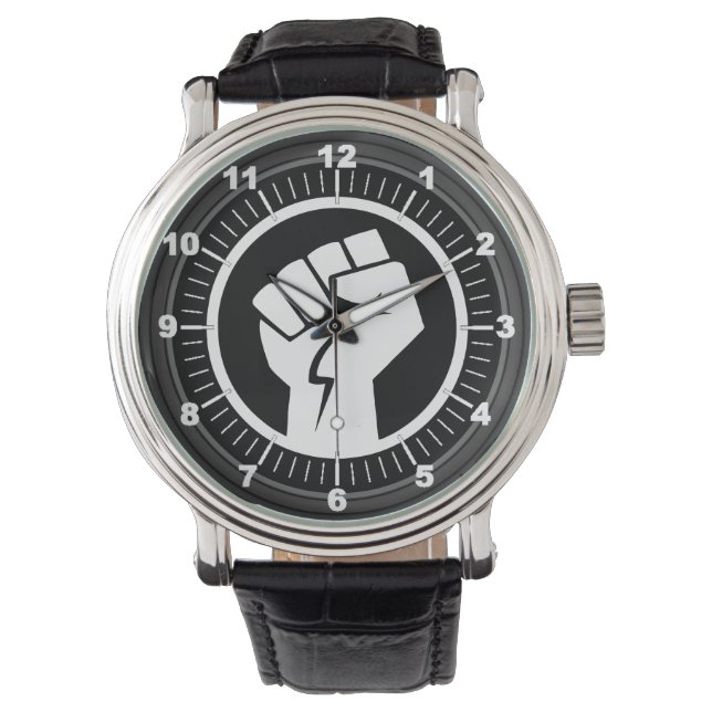 Montre Poing levé (devant)