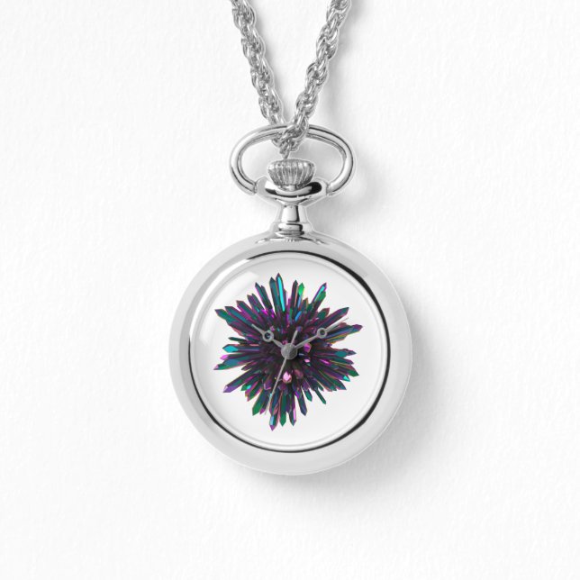 Montre *~* Point cristal Turquoise bleu pour femmes (Recto)