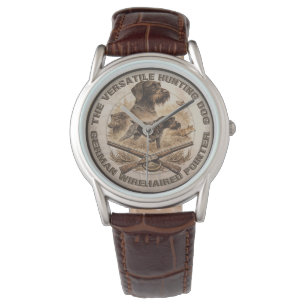 Montre Pointer à poil dur , Logo Chasseur