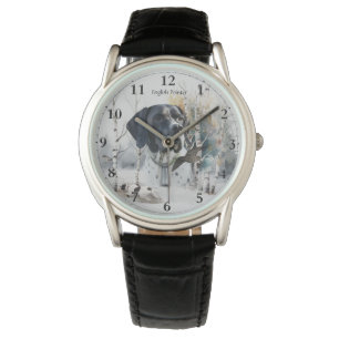 Montre Pointeur anglais, Saison de chasse en bois, Art
