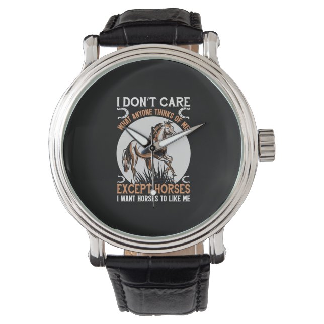 Montre Poison d'Equestrian | I Do Not Care (devant)