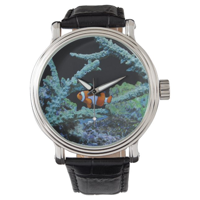 Montre Poisson clown en corail (devant)