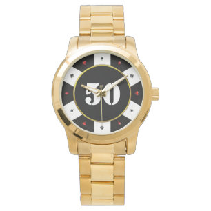 Montre Poker Chip 50e fête d'anniversaire