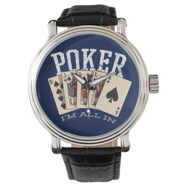 Montre Poker Je suis tout dedans (devant)