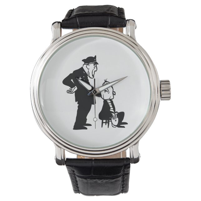 Montre Police et cambriolage (devant)