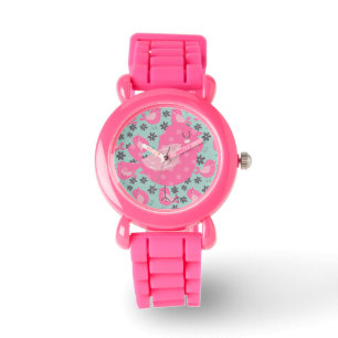 Montre Polka Dot Birds and Flowers