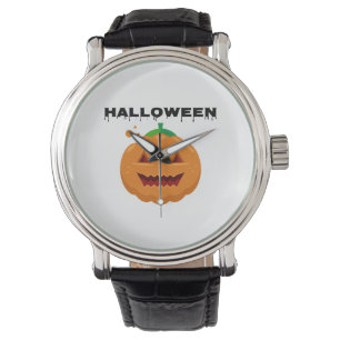 Montre pomme d'halloween