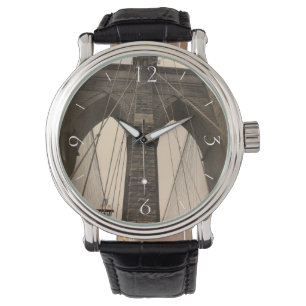 Montre Pont de Brooklyn vintage de sépia