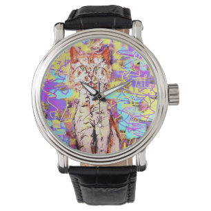Montre popart tabby