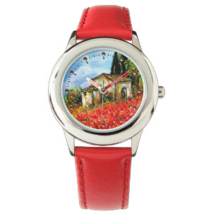 MONTRE POPIES DANS LE PAYSAGE TOSCANE