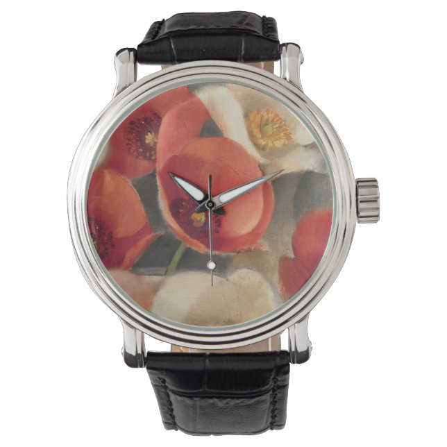 Montre Poppies en pleine floraison (devant)