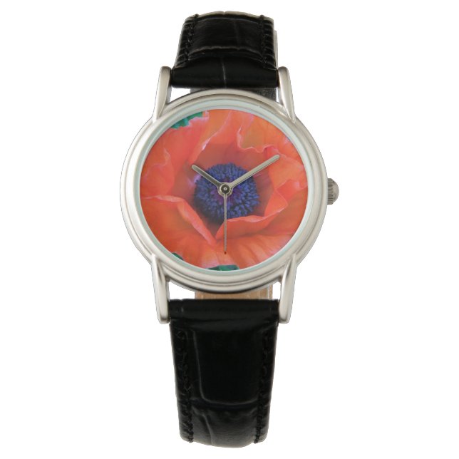 Montre POPPY Oriental Red Orange — (devant)