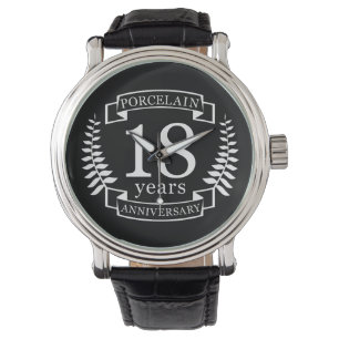 Montre Porcelaine traditionnelle mariage anniversaire 18 