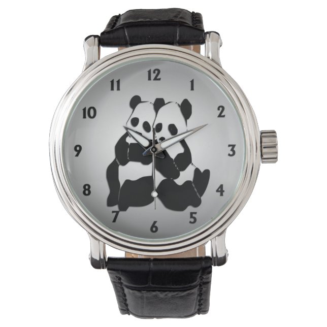 Montre Portes de panda mignonnes (devant)