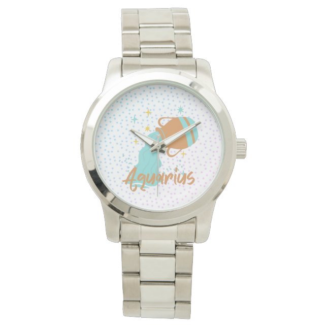 Montre Porteur d'eau Aquarius moderne Zodiac (devant)