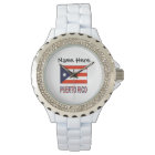 Porto Rico et drapeau de Porto Rico avec votre nom