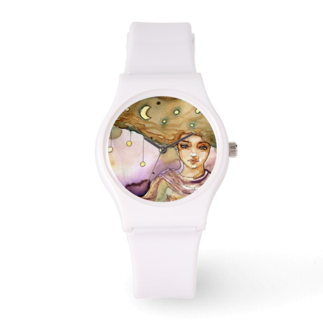 Montre Portrait Abstrait et jolie femme (Recto)